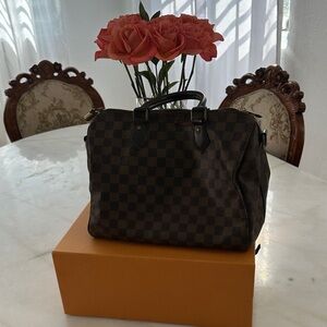 Checkered Brown Men's Bag